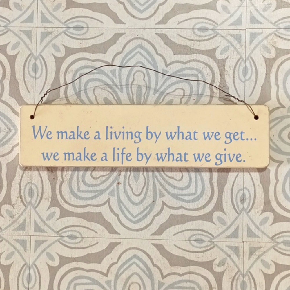 Wooden Inspirational wall plaque hanging home and garden Optimism Positivity